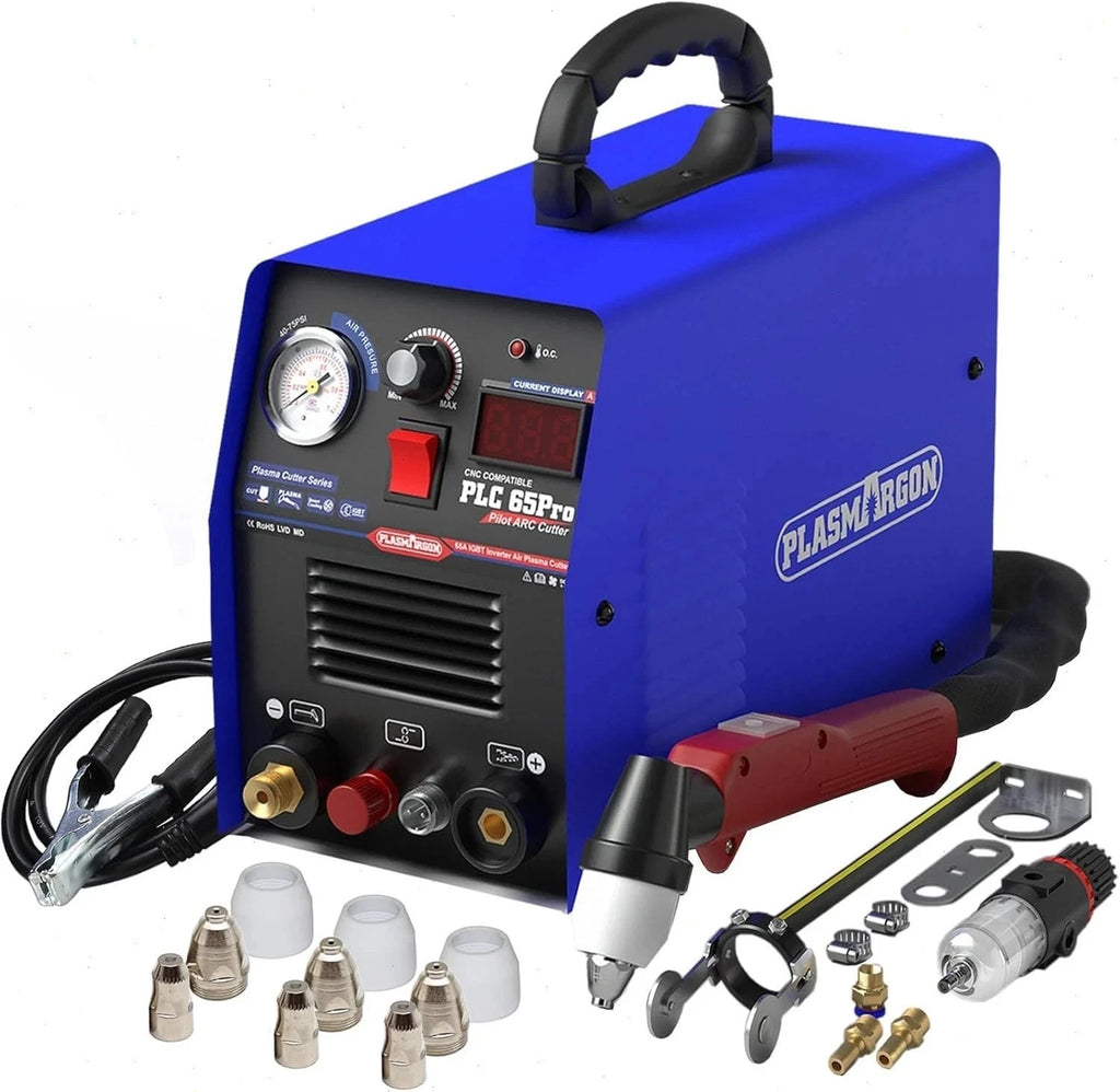 CUT65Pro 110V/220V 65A Plasma Cutter IGBT Inverter Pilot Arc LED 18mm Clean Cuts