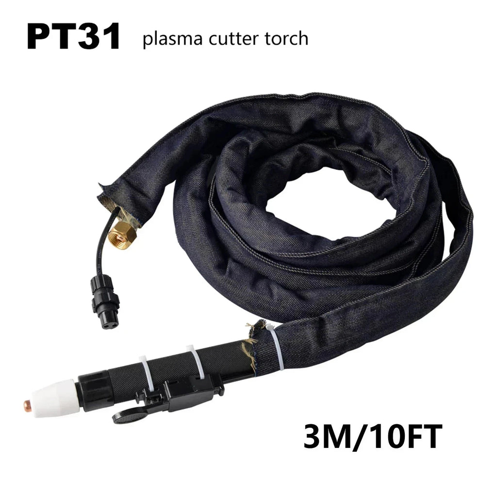 PT31 Plasma Cutter Torch Black Straight 5M/16ft Fit CUT55/65 Plasma Torch