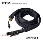 PT31 Plasma Cutter Torch Black Straight 5M/16ft Fit CUT55/65 Plasma Torch