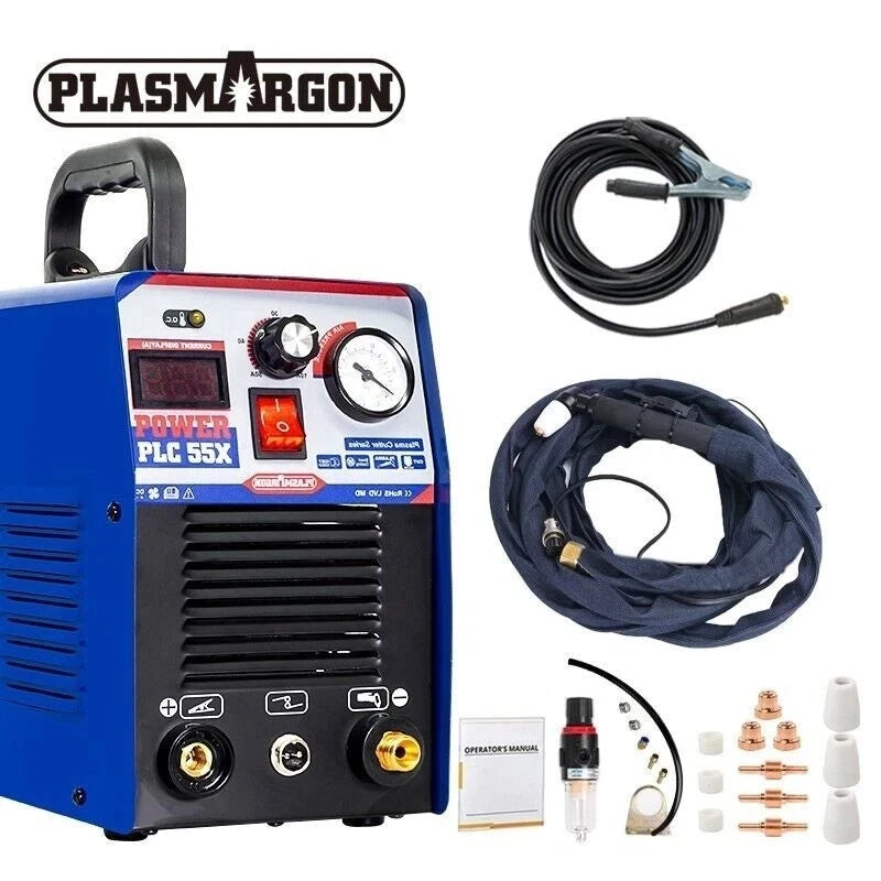 CUT55 110V/220V 55A Plasma Cutter IGBT Inverter LED Display 12mm Clean Cuts