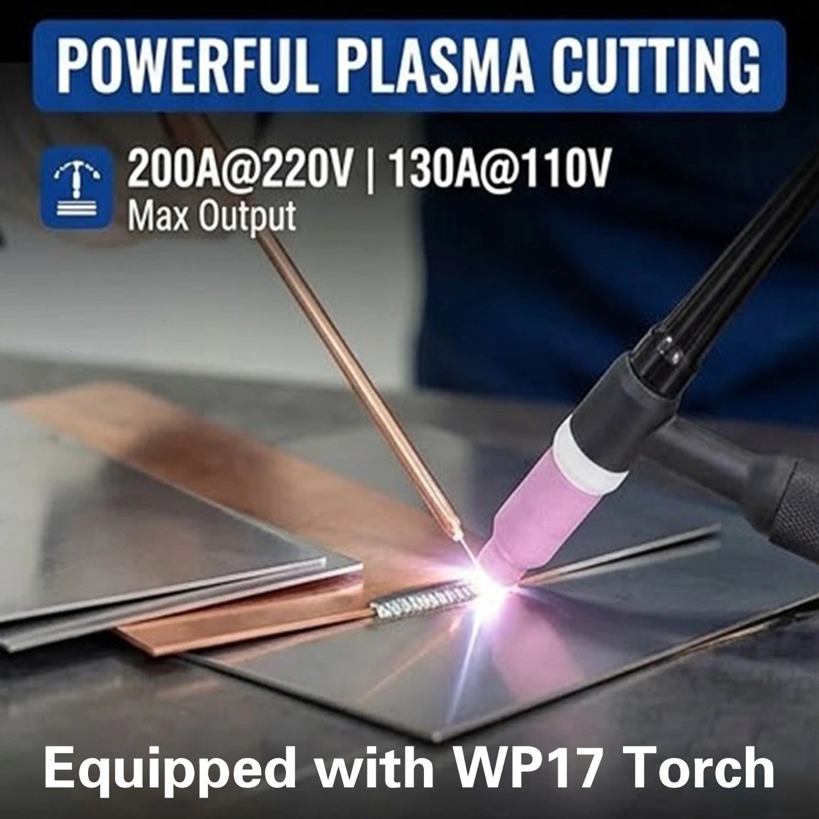 3-IN-1 110V/220V Plasma Cutter Welder IGBT Inverter 50A CUT/200A TIG/180A ARC