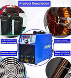 CT418 110V 3-in-1 Plasma Cutter Machine CUT/TIG/MMA Versatile Digital Display DC