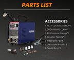 CUT50 110V/220V 50A Plasma Cutter Sic Mosfet 10mm'' Clean Cuts LED Display