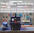 PLC65 110V/220V 65A Plasma Cutter Machine Pilot Arc IGBT Inverter LED Display