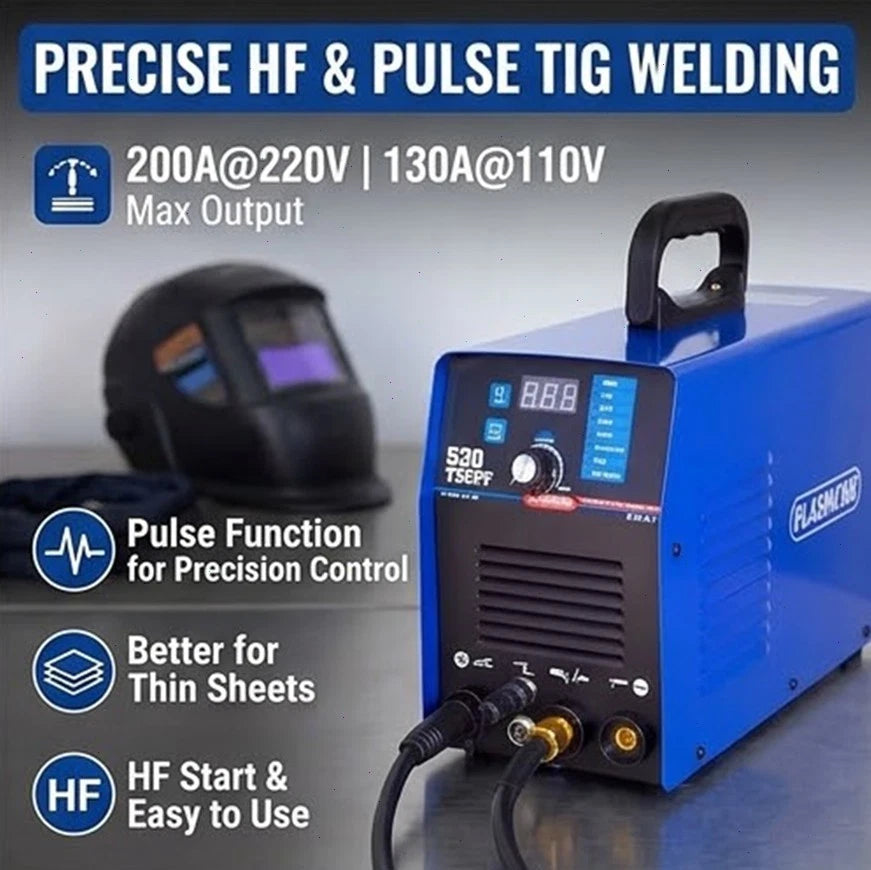 3-IN-1 110V/220V Plasma Cutter Welder IGBT Inverter 50A CUT/200A TIG/180A ARC
