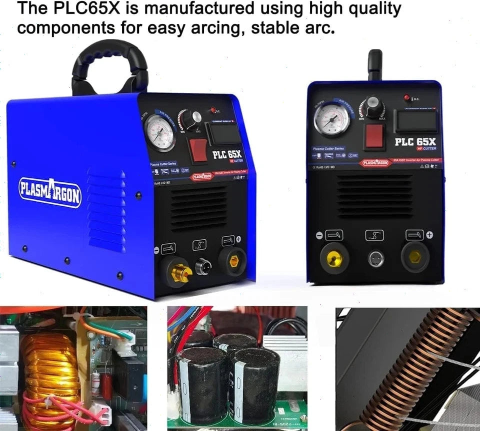 PLC65 110V/220V 65A Plasma Cutter Machine Pilot Arc IGBT Inverter LED Display