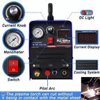CUT65Pro 110V/220V 65A Plasma Cutter IGBT Inverter Pilot Arc LED 18mm Clean Cuts