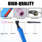WP17-FV 5M/16FT TIG Welding Torch Gun 200A Air Cooled Fit TIG Welding Machine