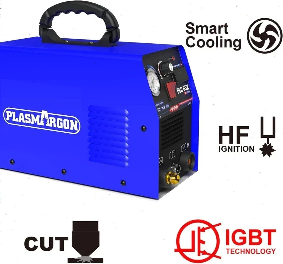 PLC65 110V/220V 65A Plasma Cutter Machine Pilot Arc IGBT Inverter LED Display