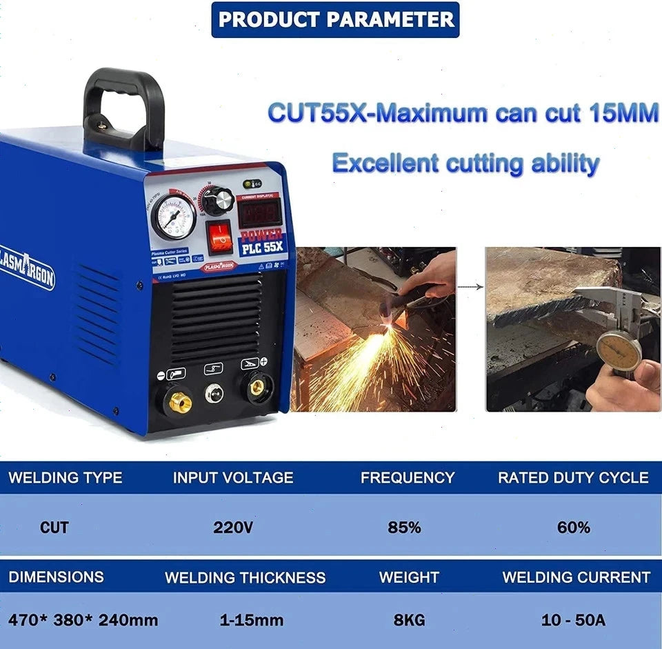 CT418 220V 3-in-1 Multifunctional Machine Plasma Cutter CUT/TIG/MMA Welder DC