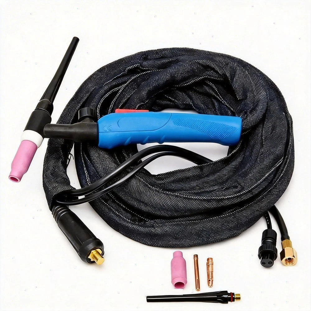 WP17-FV 5M/16FT TIG Welding Torch Gun 200A Air Cooled Fit TIG Welding Machine