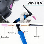WP17-FV 3M/10FT TIG Welding Torch Gun 200A Air Cooled Fit TIG Welding Machine