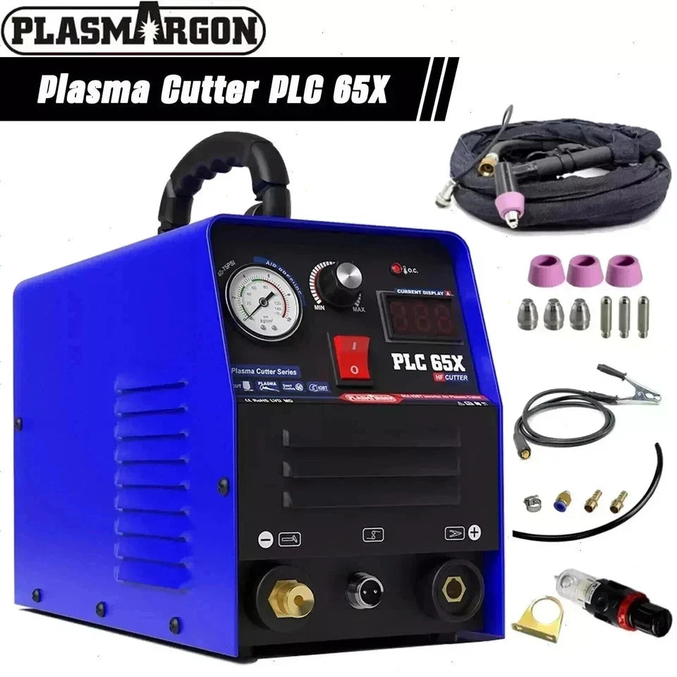 PLC65 110V/220V 65A Plasma Cutter Machine Pilot Arc IGBT Inverter LED Display