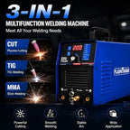 3-IN-1 110V/220V Plasma Cutter Welder IGBT Inverter 200A TIG/180A ARC/50A CUT